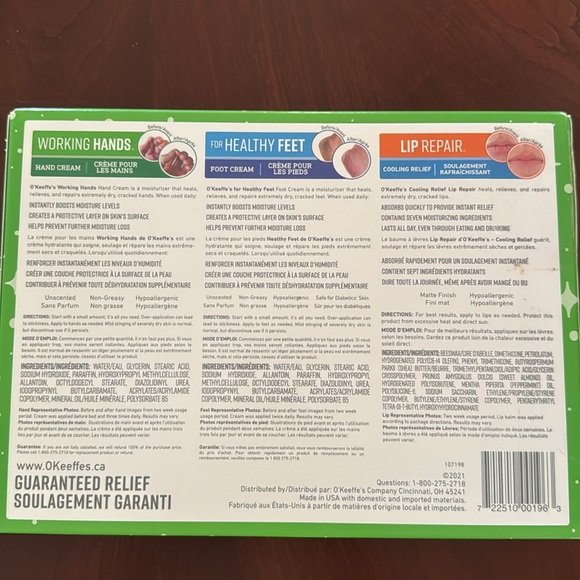 O'Keeffe's Guaranteed Relief Hands
Feet and Lip Repair - Picture 2 of 6